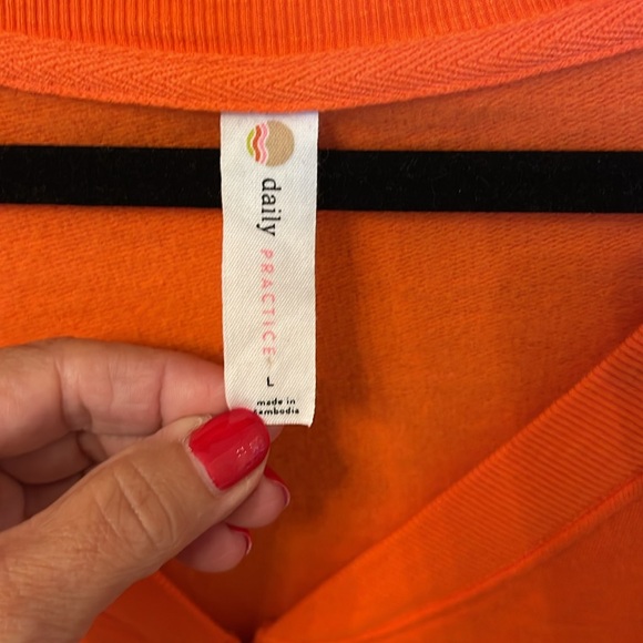 Anthropologie, large, “Auburn”orange, long sleeve top - Picture 2 of 10